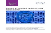 National 4 Computing Science Course Support Notes - Scottish