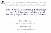 an Aid to Formulating and Solving Optimization Problems - Ampl