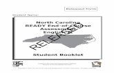 english ii released form - Public Schools of North Carolina