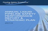 annual liquid pipeline safety performance report & strategic plan 2013