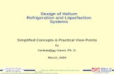 Design of Helium Refrigeration and Liquefaction - Jefferson Lab