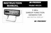 4012A Function Generator Manual - BK Precision