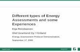 Types of energy assessments - Pertan Group