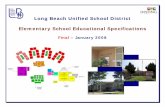 Elementary School Educational Specifications - Long Beach Unified