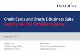 Credit Cards and Oracle E-Business Suite