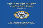 STATE OF OKLAHOMA Emergency Responder Credentialing System