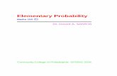 elementary probability notes