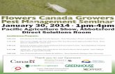 January 30, 2014 1pm-4pm - Flowers Canada Growers