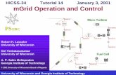mGrid Operation and Control - Power Systems Engineering
