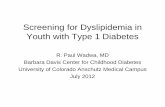 Screening for Dyslipidemia in Youth with Type 1 Diabetes
