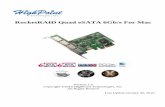 RocketRAID Quad eSATA 6Gb/s For Mac -