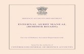 Internal Audit Manual (Border Roads). - Controller of Defence