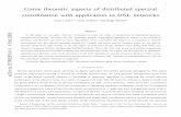 Game theoretic aspects of distributed spectral coordination with