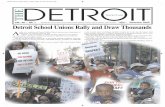 September 2009 Detroit School Unions Rally and Draw Thousands