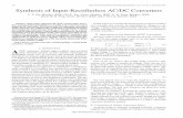 Synthesis of Input-Rectifierless AC/DC Converters - Ideas to