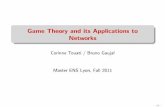 Game Theory and its Applications to Networks