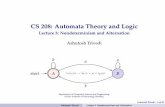 CS 208: Automata Theory and Logic - Lecture 3: Nondeterminism