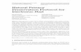 Natural Privacy Preservation Protocol for Electronic Mail - CCD COE