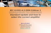 IEC 61000-4-3:2006 Edition 3 Standard Update and how to select