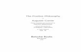 The Positive Philosophy Auguste Comte Batoche Books - Faculty of
