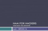 Ham for hackers Take Back The Airwaves - Def Con