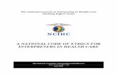 National Code of Ethics for Interpreters in Health Care