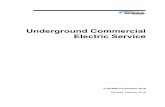 Underground Commercial Electric Service - SCE&G