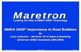 NMEA 2000® Importance to Boat Builders NMEA 2000® Importance to Boat Builders