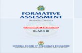 formative assessment class-ix - Central Board of Secondary Education