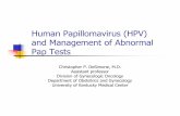 and Management of Abnormal Pap Tests - University of Kentucky