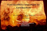 Fuel Qualities Important to Gasification and Combustion