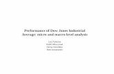 Performance of Dow Jones Industrial Average: micro and macro