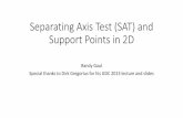 Separating Axis Test (SAT) and Support Points in 2D