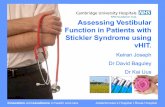 Assessing Vestibular Function in Patients with Stickler Syndrome