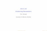 Scattering Parameters - RFIC - University of California, Berkeley