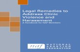Legal Remedies to Address Clinic Violence and Harassment
