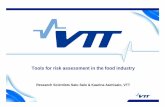 Tools for risk assessment in the food industry - PUFFIN project - VTT