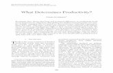 What Determines Productivity? - Faculty - The University of Chicago