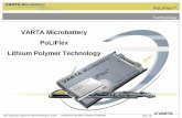 VARTA Microbattery PoLiFlex Lithium Polymer Technology