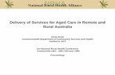 Delivery of Services for Aged Care in Remote and Rural