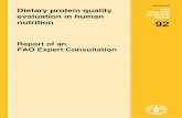 Dietary protein quality evaluation in human nutrition - FAO