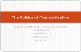 The Politics of Financialisation - Congress of South African Trade