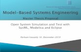 Open System Simulation and Test with SysML, Modelica and Eclipse
