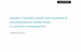 Sanctions due diligence guidance for the lloyd's market