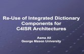 Re-Use of Integrated Dictionary Components for C4ISR Architectures