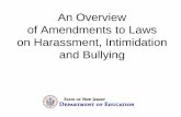 An Overview of Amendments to Laws on Harassment, Intimidation