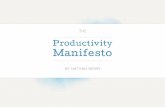 PDF} The Productivity Manifesto - Nathan Barry