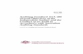 Auditing Standard ASA 200 Overall Objectives of the Independent Auditor and the Conduct of an