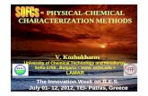 PHYSICAL-CHEMICAL CHARACTERIZATION METHODS