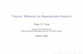 Tutorial: Methods for Reproducible Research - Biostatistics - Johns